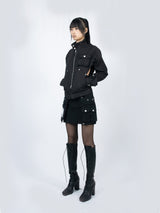 マルチパスカーゴミニスカート (Black)