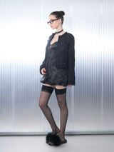 Glitz Tweed Jacket [Black]