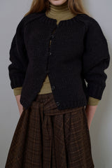 Balloon cardigan_black