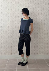 SLIT CAPRI PANTS