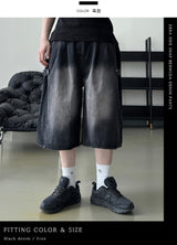 Dera Side Snap Bermuda Denim Pants