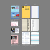 oab airport pack / scrap sticker set