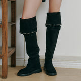 Rivet long Boots - 2Color