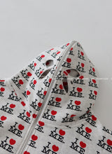 I Love Hooded Zip-Up & Jogger Pants Two Piece Set