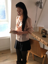 Twist sheer high blouse
