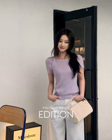 [MADE] Myun layered short‑sleeve knit