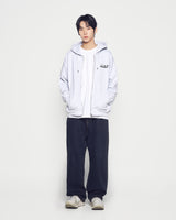 25FW OVERLAPPING HOODIE ZIP UP MELANGE