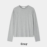 Trav Diagonal Henley Neck Long Sleeve T-shirt
