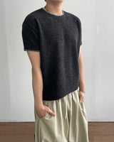 Stitch Crop short Sleeve Knit