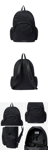 24FW BASIC LOGO STITCH NYLON BACKPACK BLACK