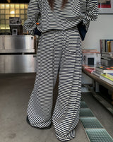 Wearing ストライプバンディングパンツ