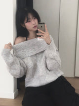オフダイヤニット