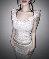 molly flower top (2colors)