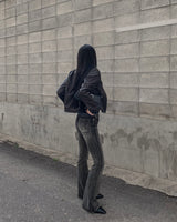 ストラップフラットシューズ