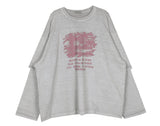 No.0717 BL レイヤードオーバーTシャツ