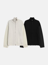 Louver ナイロンニットウェアジップアップ