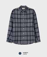 Landwai 3171 Daily Overfit Check Long Sleeve Shirt