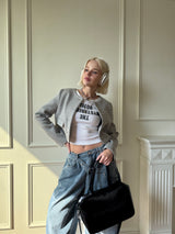 CROSS LAYERED DENIM