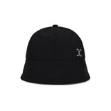 VA Curved Stud Nylon Bonnet Hat / Black