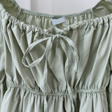 Pony shirring dress