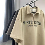 Ford Semi Zip-Up Lettering Collar Short Sleeve (3 colors)