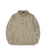UTILITY PIQUE PULLOVER SHIRT_beige