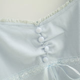 Arden Button Lace Rib Top