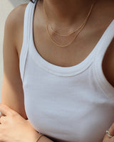 [Silver 925] Line Dot Necklace