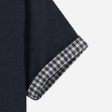 ターンバック クロップド ロールアップ ショートスリーブ Tシャツ