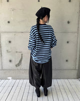 ポルカストライプスウェットシャツ