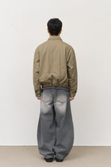 Seto Cropped Washed Blouson