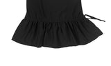 Cower Strap Layered See-through One Piece