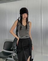 Molly Stripe Halter Sleeveless