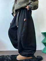 トッポッキユニークスナップバルーンコーデュロイロングパンツ 🤍🤎🧸🖤2カラー