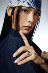 Sparkle Horseshoe Ring (L)