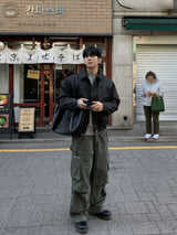 Pigment back banding work pants