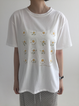 YWD フラワーTシャツ (3color)