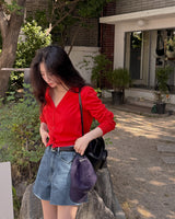 Linto linen V-neck cardigan