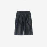 LEATHER SHORTS BLACK