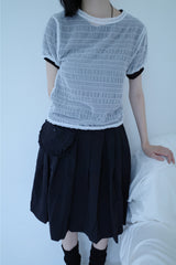 bubble shirring tee (4color)