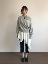Airy Off-Shoulder Knit (3Colors)