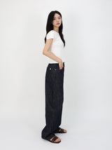 MOOD INDIGO PIN STRIPE CURVED DENIM code 26200