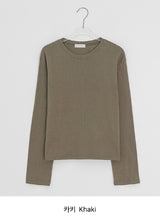 Dolde Color Round Long Sleeve T-Shirt