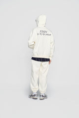 24FW UPSIDE DOWN LOGO NAPPING ZURRY HOODIE ZIP UP IVORY