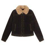 【60%限定】Karen Stud Fur Mustang Jacket