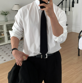 Glass Easy Classic Daily Semi-Overfit Shirt