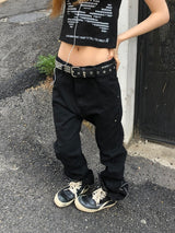 Cyber Black Zip Pants
