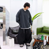 オーバーダンブルボックスン長袖Tシャツ