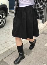 Anna flared midi skirt