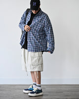 AF SEERSUCKER CHECK SHIRT BLUE
